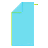 NILS Microvezel Handdoek - Blauw/Groen - 140 x 70 cm
