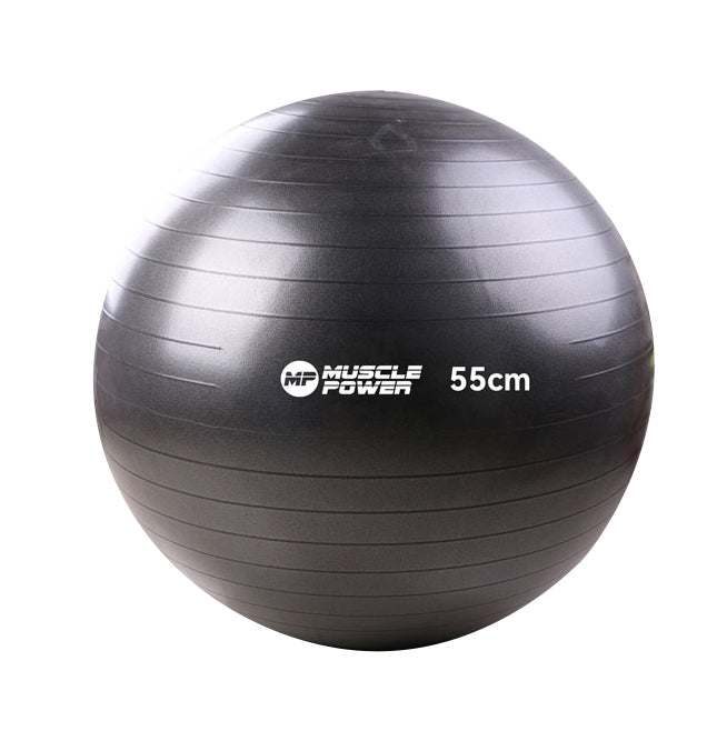 Muscle Power Anti-Burst Fitnessbal - Zwart
