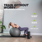 VirtuFit Anti-Burst Fitnessbal Pro - Gymbal - Swiss Ball - met Pomp - Zwart - 55 cm