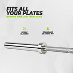 VirtuFit Olympische Halterstang - 50 mm - 180 cm