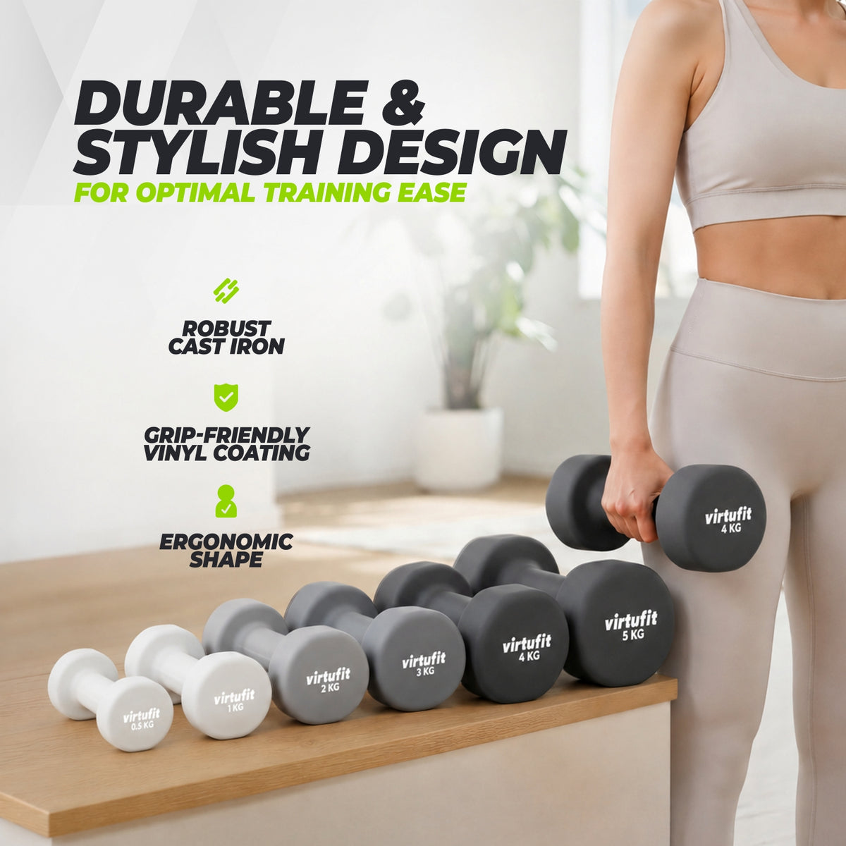 VirtuFit Vinyl Dumbbell 2 x 0.5 kg
