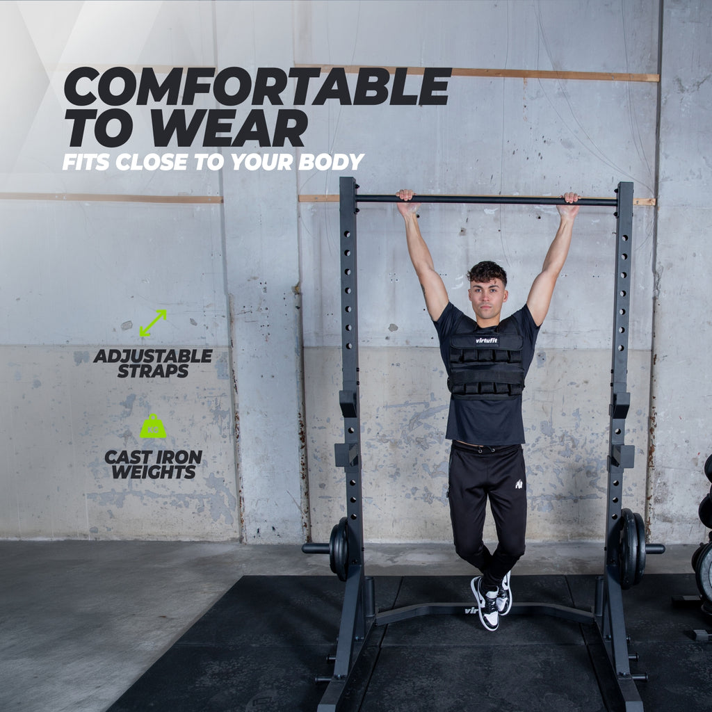 VirtuFit Verstelbaar Gewichtsvest Pro - 10 kg - Zwart