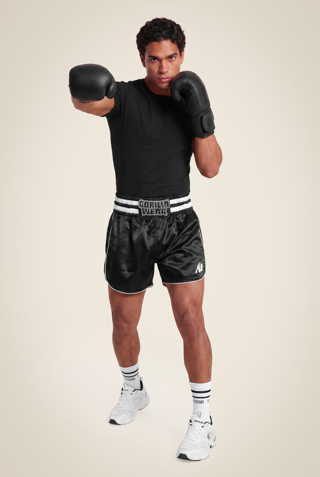 Gorilla Wear Tacoma Fighting Shorts - Zwart/Wit