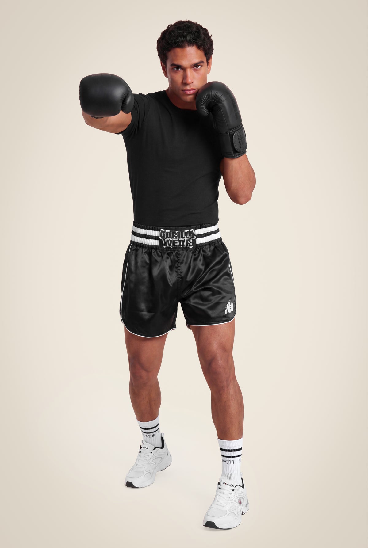 Gorilla Wear Tacoma Fighting Shorts - Zwart/Wit