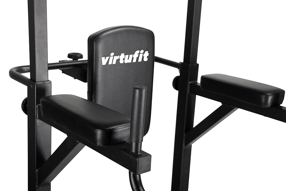 VirtuFit Verstelbare Power Tower - Pull Up & Dip Station - Tweedekans