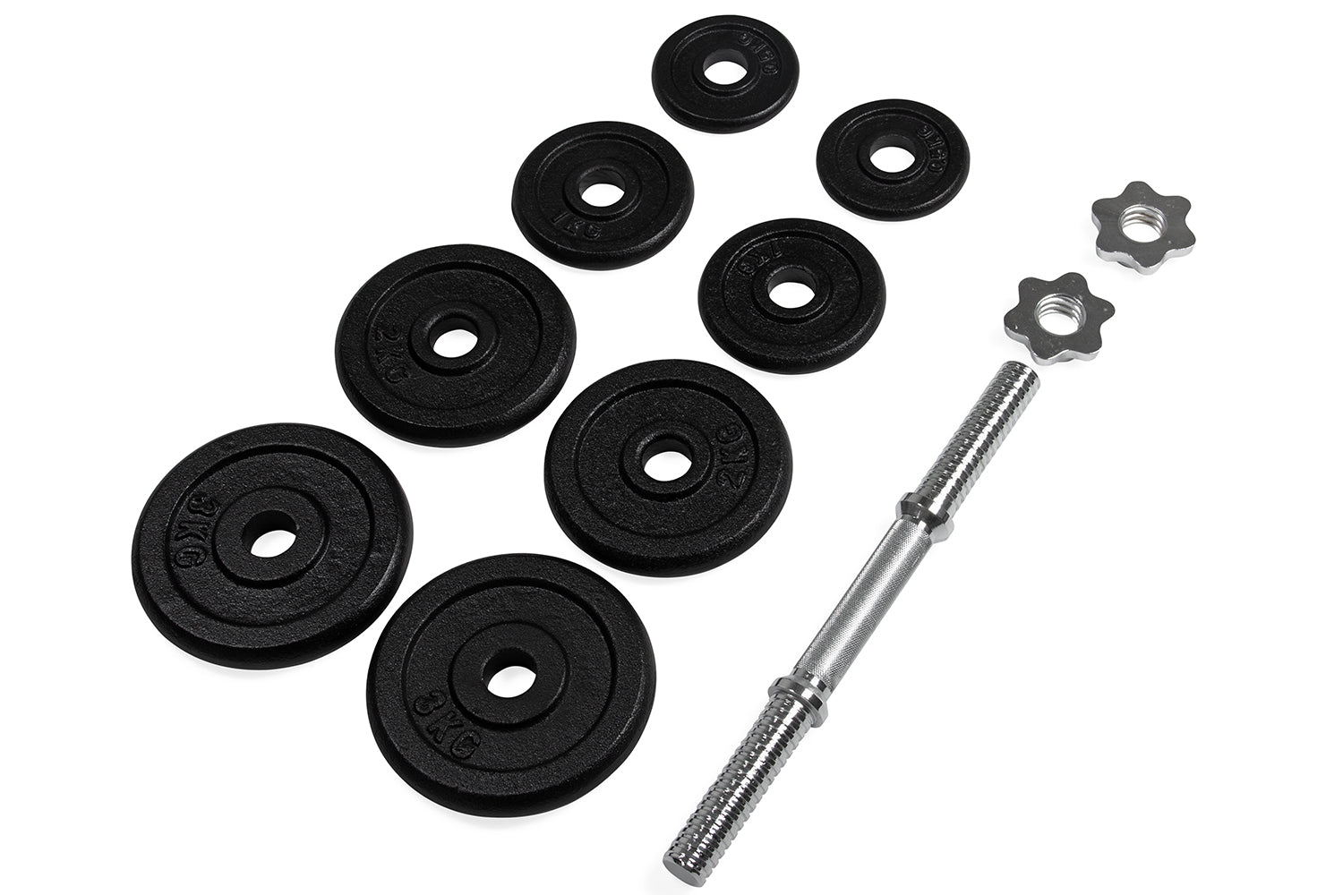 VirtuFit Verstelbare Dumbbellset Pro - Halterset - Gietijzer - 1 x 15 kg - Tweedekans
