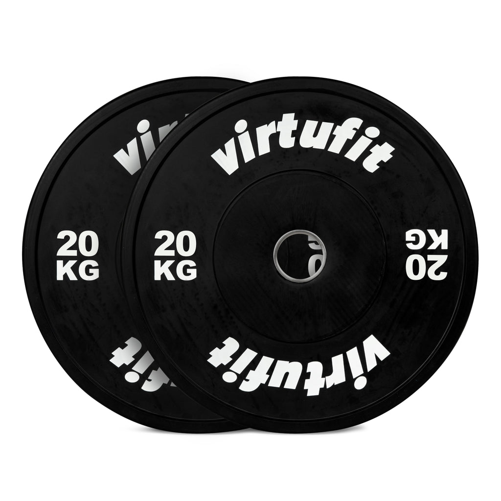 VirtuFit Bumper Plate Set - Olympische Halterschijven van Rubber - 100 kg