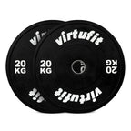 VirtuFit Bumper Plate Set - Olympische Halterschijven van Rubber - 100 kg
