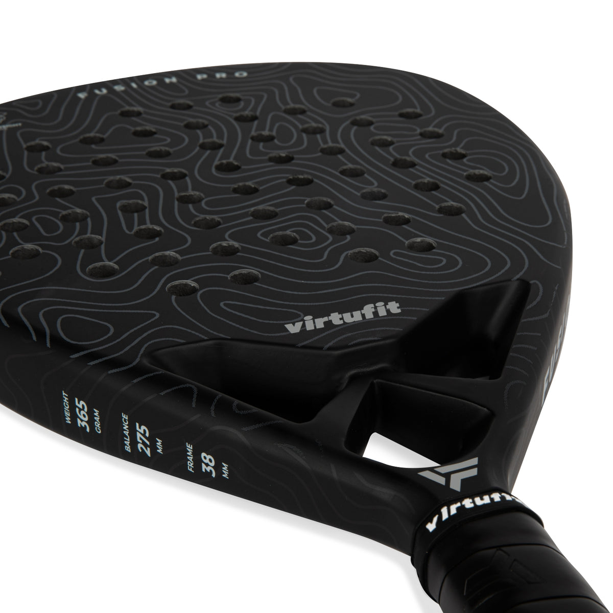 VirtuFit Fusion Pro Padel Racket - Zwart - Grijs