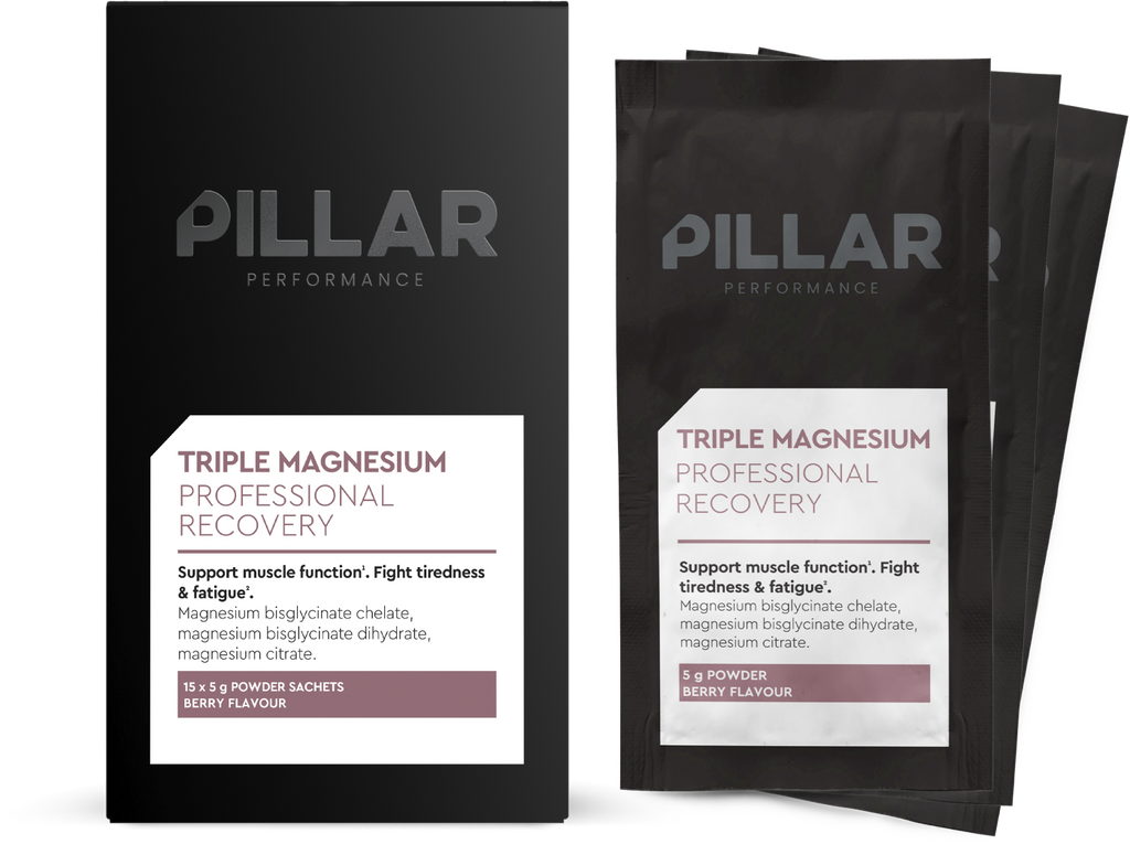 PILLAR Performance Triple Magnesium Travel Pack - 15 x 5 gr - Berry
