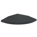 Flow Fitness Hoekprofiel Rubberen Tegel - 20 x 20 x 2 cm - Tweedekans