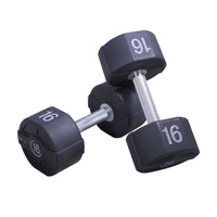 Lifemaxx Ronde PU Dumbbell Set - 2 x 10 kg