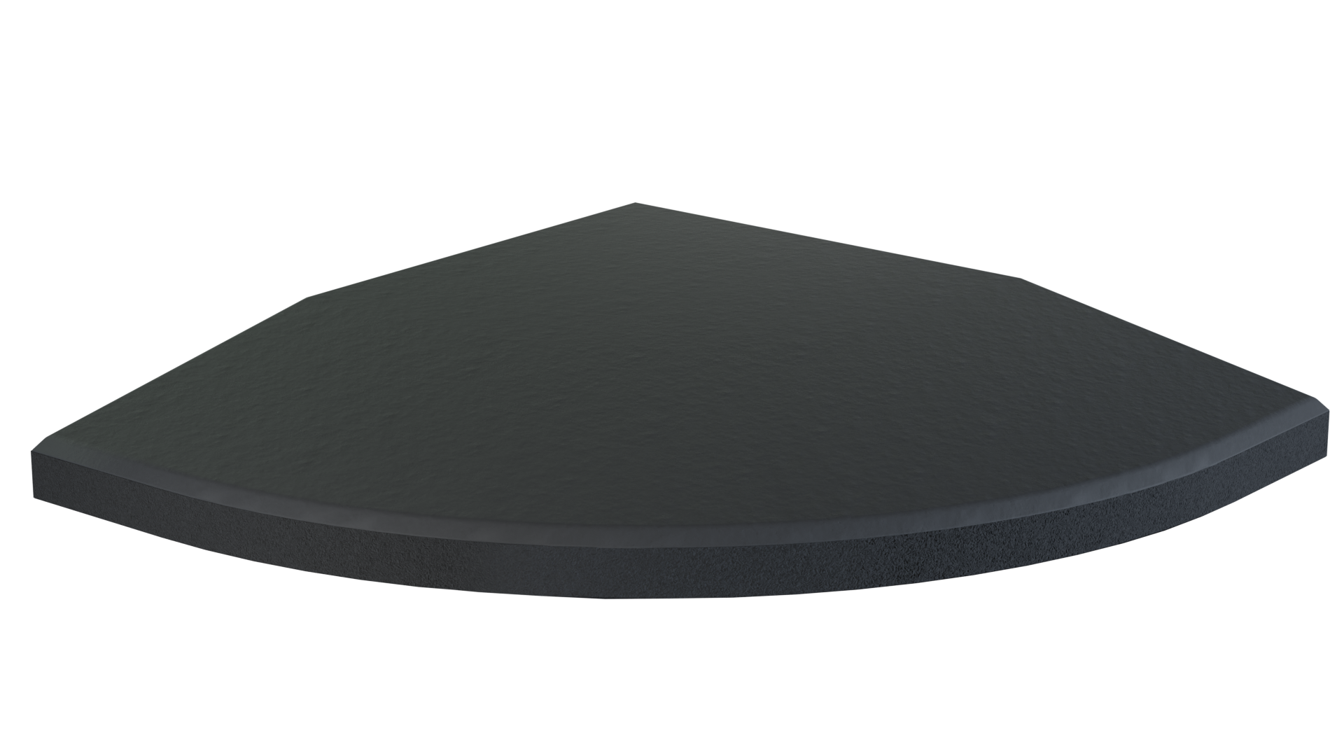 Flow Fitness Hoekstuk Rubberen Tegel Met Waterdichte SBR-laag - 15 x 15 cm - Tweedekans