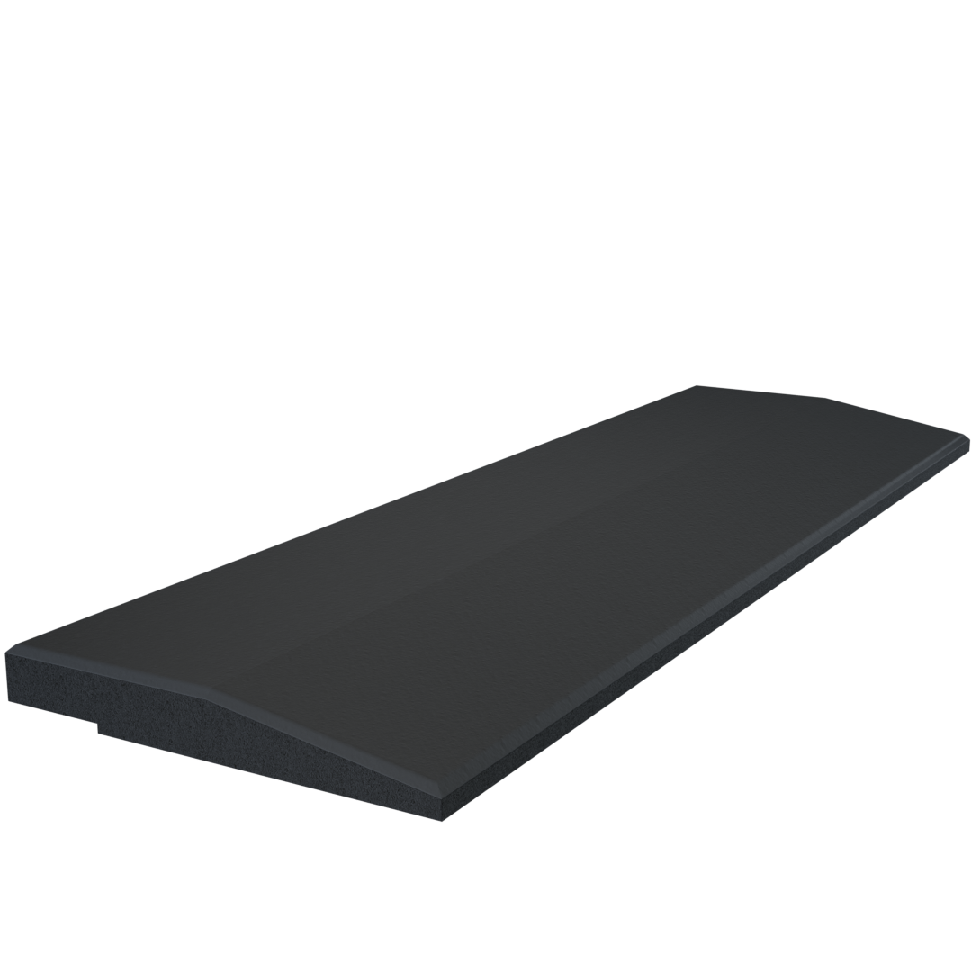 Flow Fitness Oploopprofiel Rubberen Tegel Met Waterdichte SBR-laag - 50 x 15 cm - Tweedekans