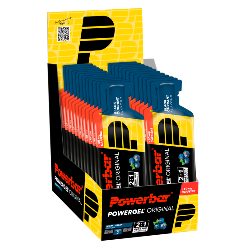 Powerbar Powergel Original Cafeine - 24 x 41 gr - Zwarte bes