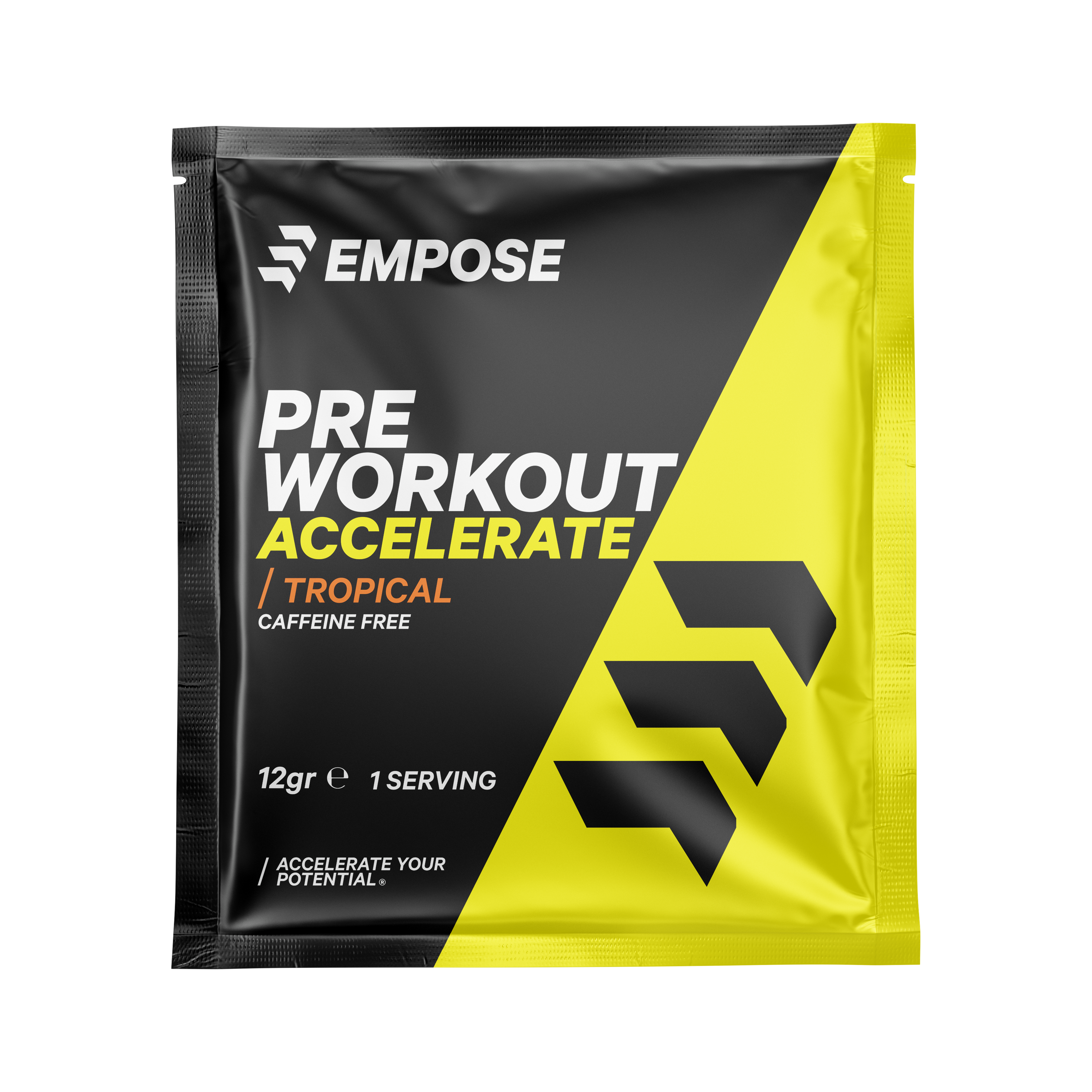 Empose Nutrition Pre-Workout - Cafeïnevrij - Tropical - Sample - 12 gram