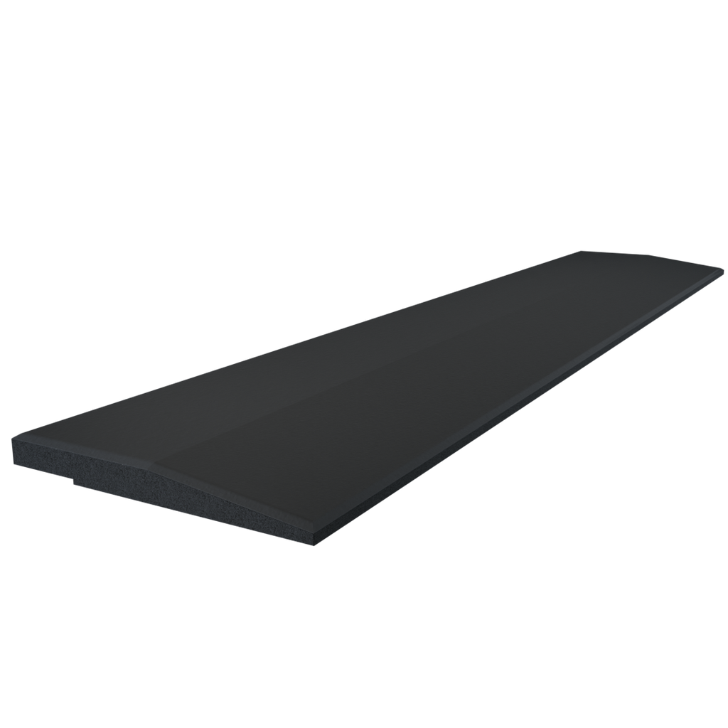 Flow Fitness Oploopprofiel Rubberen Met Waterdichte SBR-Laag  - 100 x 20 x 2 cm - Zwart - Tweedekans