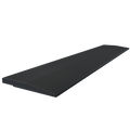 Flow Fitness Oploopprofiel Rubberen Met Waterdichte SBR-Laag  - 100 x 20 x 2 cm - Zwart - Tweedekans