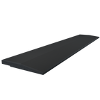 Flow Fitness Oploopprofiel Rubberen Met Waterdichte SBR-Laag  - 100 x 20 x 2 cm - Zwart - Tweedekans