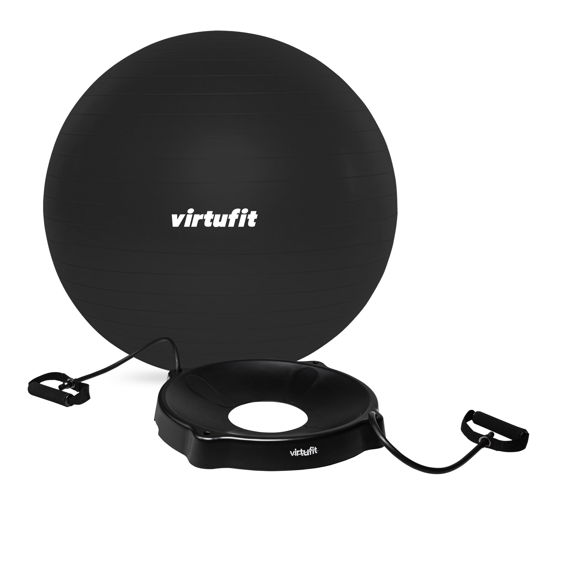 VirtuFit Anti-Burst Fitnessbal Pro met Balschaal - Grijs - 85 cm