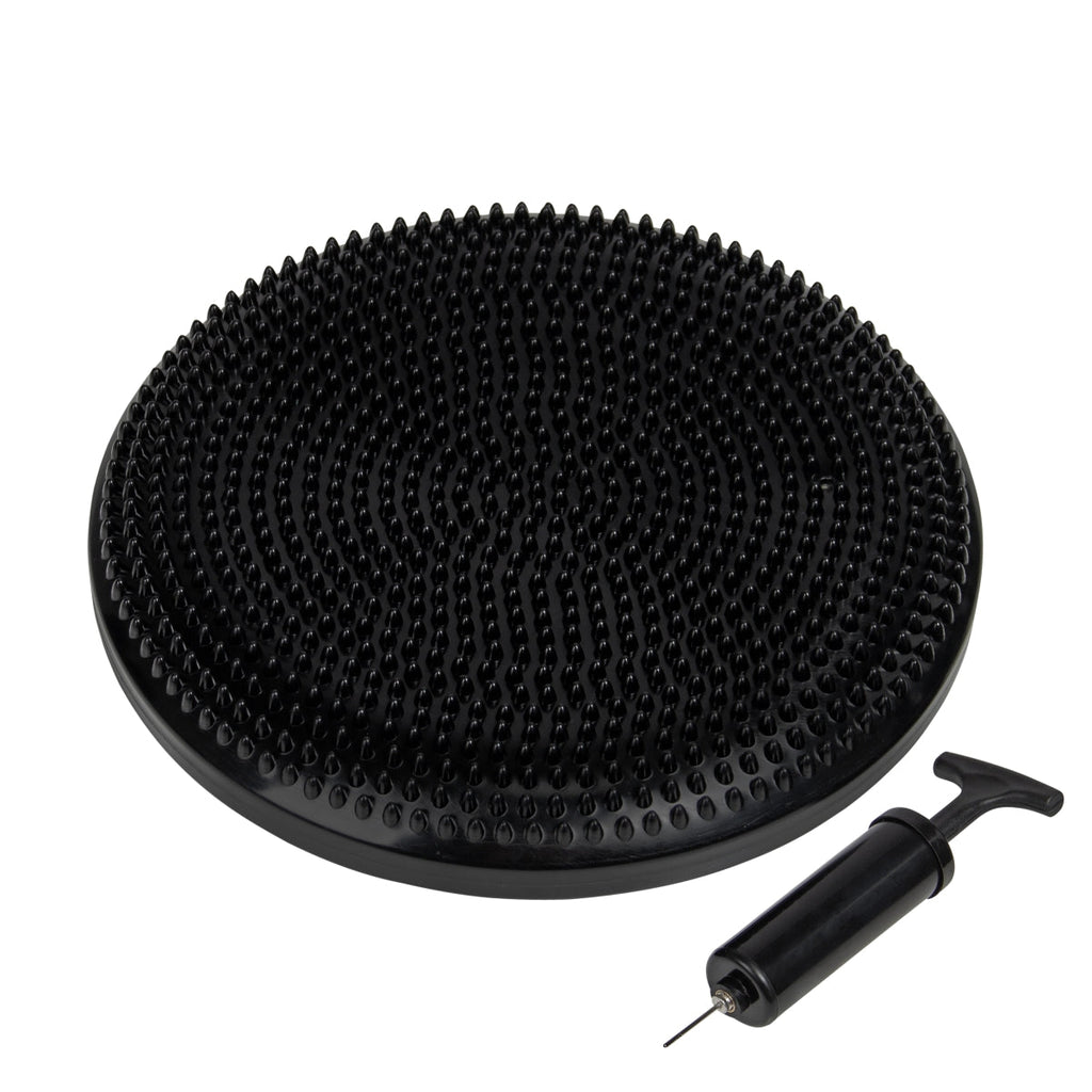 VirtuFit Balanskussen - Wiebelkussen - Air Stepper pad - met Pomp - Zwart - Tweedekans