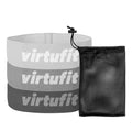 VirtuFit Mini Weerstandsbanden set - Katoen - 3 Stuks - Incl. Opbergtas - Tweedekans