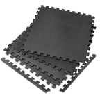 VirtuFit Fitness Puzzelmat – 4-delige Vloermat – 120×120 cm – Zwart - Tweedekans