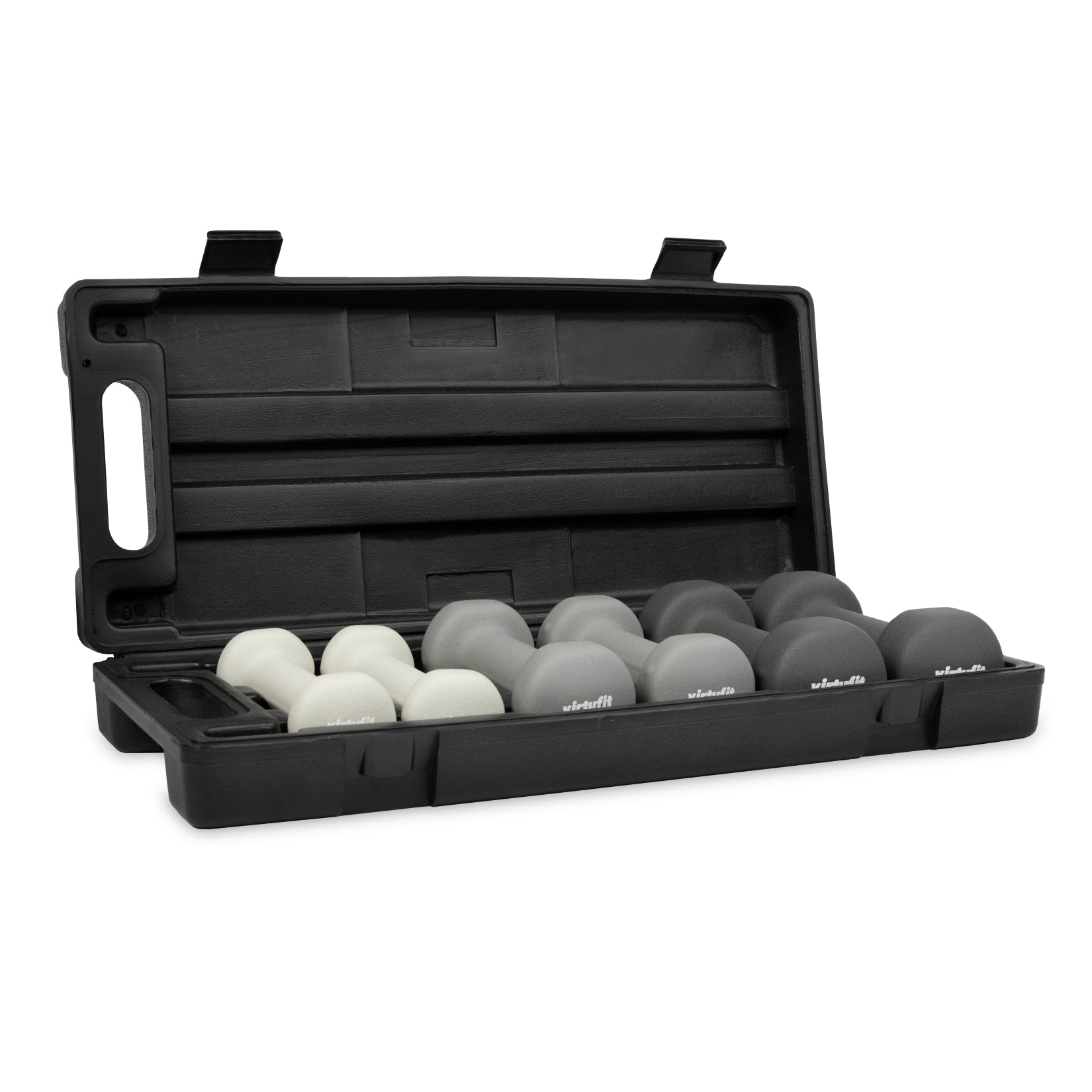 VirtuFit Dumbbellset - Halterset - Vinyl - Met Koffer - Tweedekans