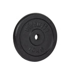 VirtuFit Gietijzeren Halterschijf - Halter gewicht - 30 mm - 10 kg - Zwart - Tweedekans