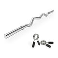 VirtuFit Curlstang - EZ Halterstang - 120 cm - Veerclip - 30 mm - Tweedekans
