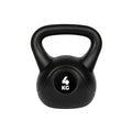 VirtuFit PVC Kettlebell - 4 kg - Zwart - Tweedekans