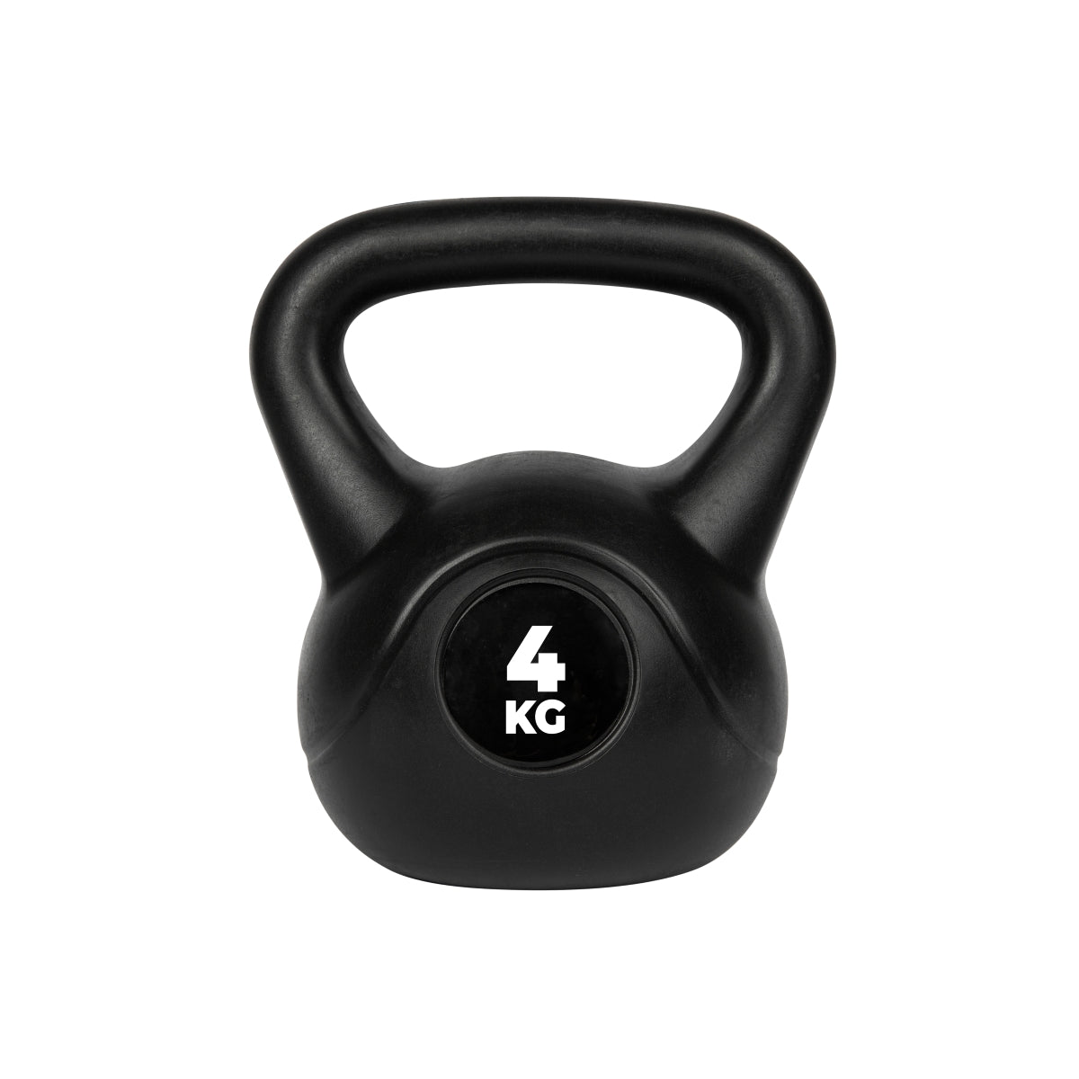 VirtuFit PVC Kettlebell - 4 kg - Zwart - Tweedekans