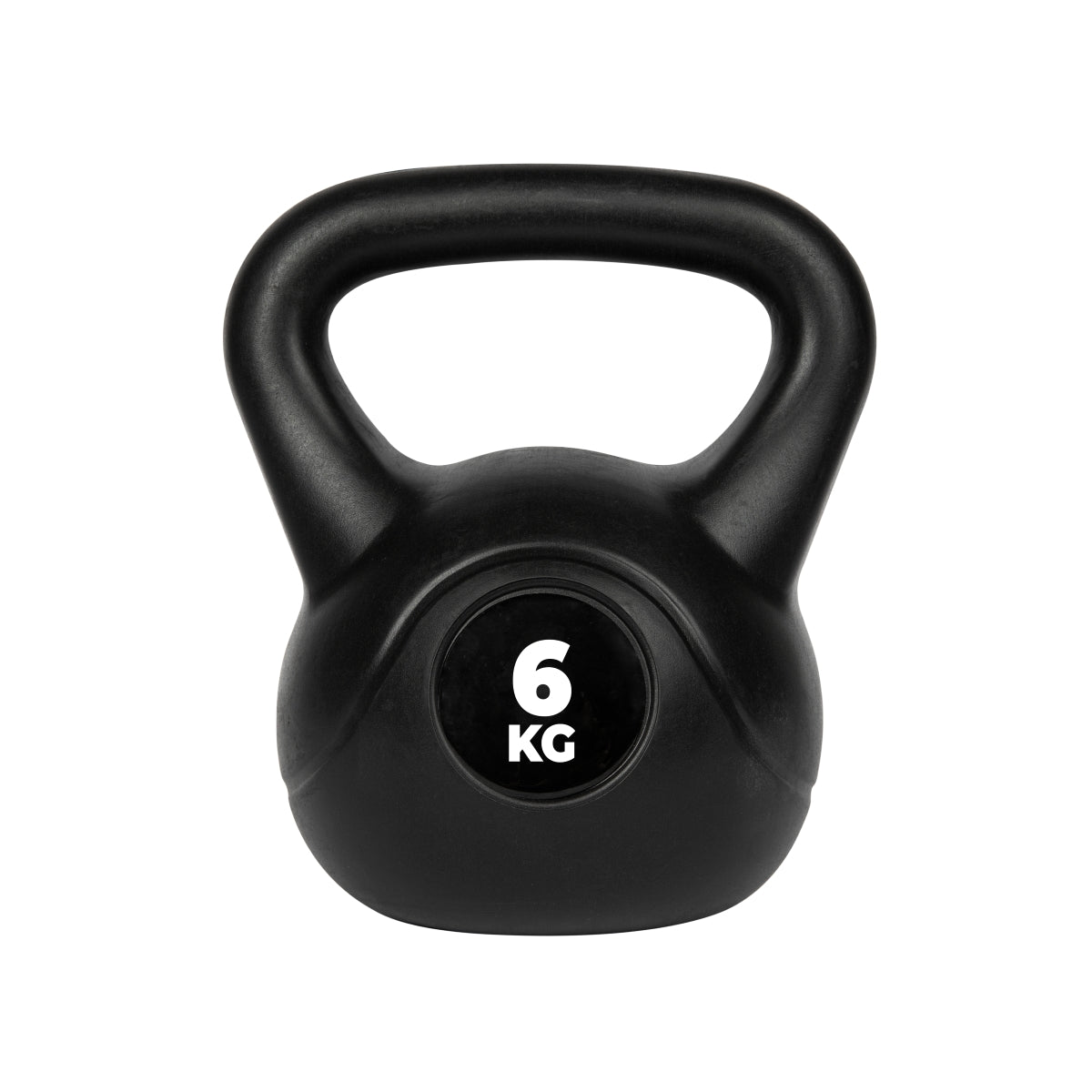 VirtuFit PVC Kettlebell - 6 kg - Zwart - Tweedekans