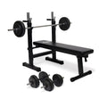 VirtuFit Verstelbare Halterset - 30,5 kg - Halterbank Compact - Dumbbellset - Halterset - Tweedekans