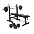 VirtuFit Verstelbare Halterset - 30,5 kg - Halterbank Compact - Dumbbellset - Halterset - Tweedekans