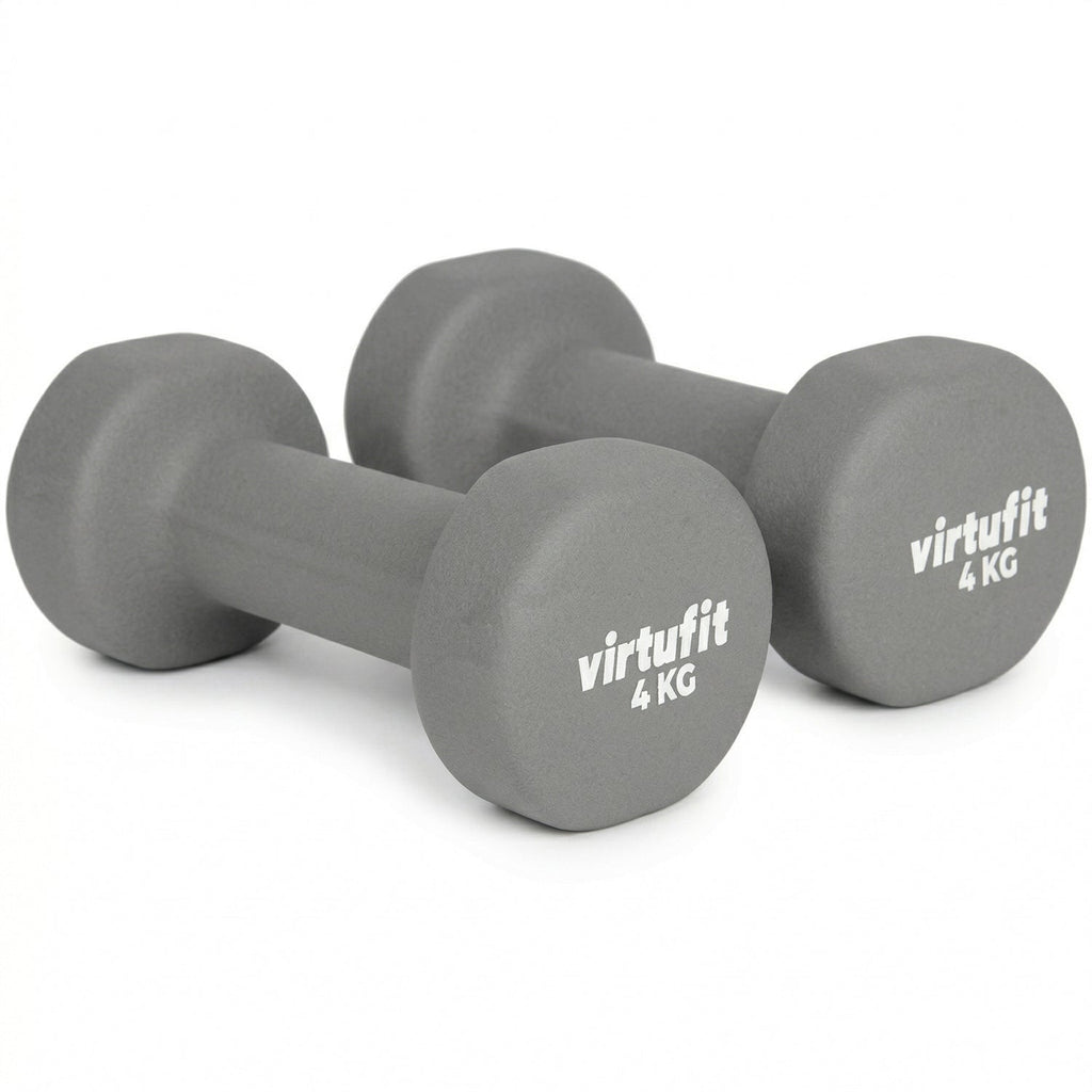 VirtuFit Vinyl Dumbbell Set Pro - 2 x 4 kg - Tweedekans