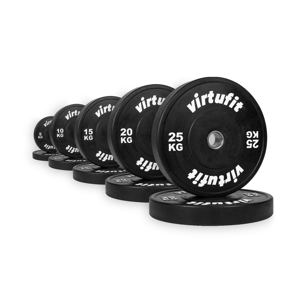 VirtuFit Bumper Plate Set - Olympische Halterschijven van Rubber - 150 kg - Tweedekans