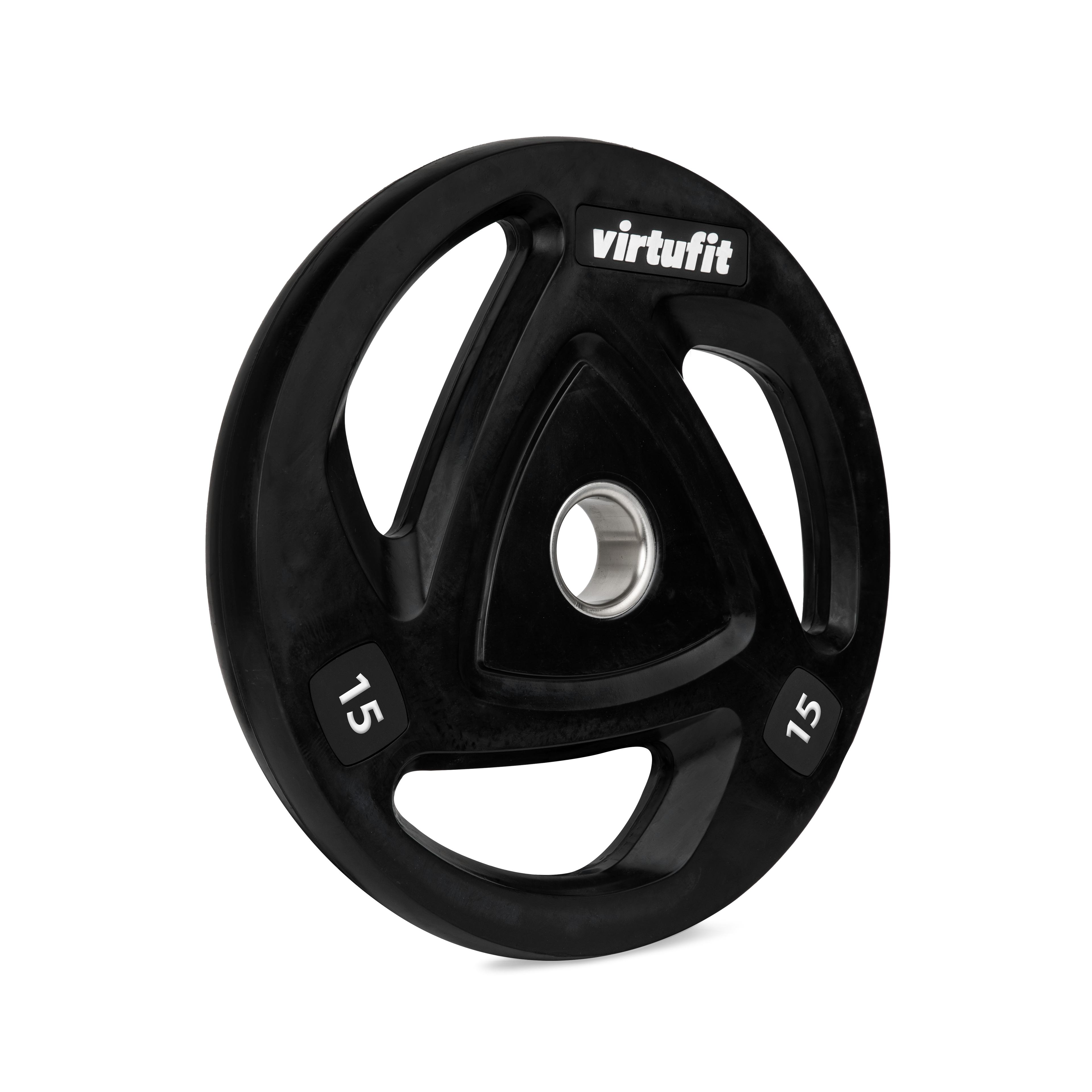 VirtuFit Olympische Rubberen Halterschijf - 15 kg - Tweedekans