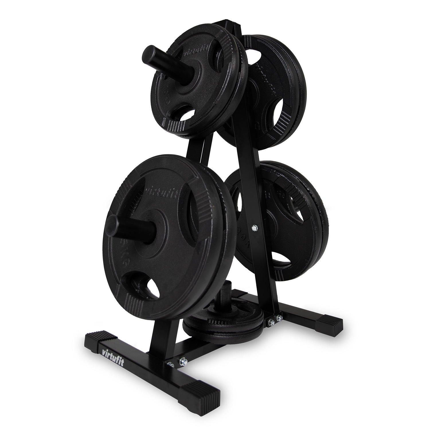 VirtuFit Halterschijf Opbergrek + Gietijzeren Halterschijf - 150 kg
