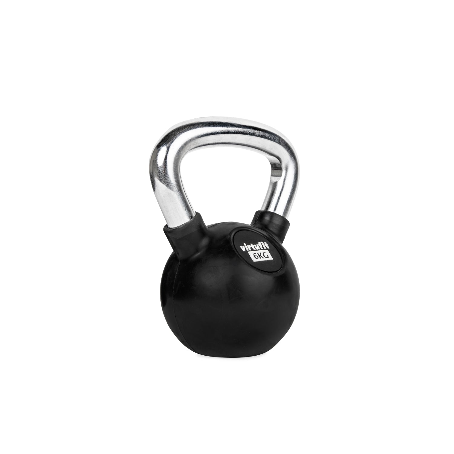 VirtuFit Kettlebell - Rubber/Chroom - 6 kg - Tweedekans