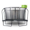 VirtuFit Premium Rechthoekige Trampoline met Veiligheidsnet - Zwart - 244 x 366 cm - Gratis trap - Tweedekans
