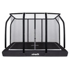 VirtuFit Premium Inground Trampoline met Veiligheidsnet - Zwart - 244 x 366 cm - Tweedekans