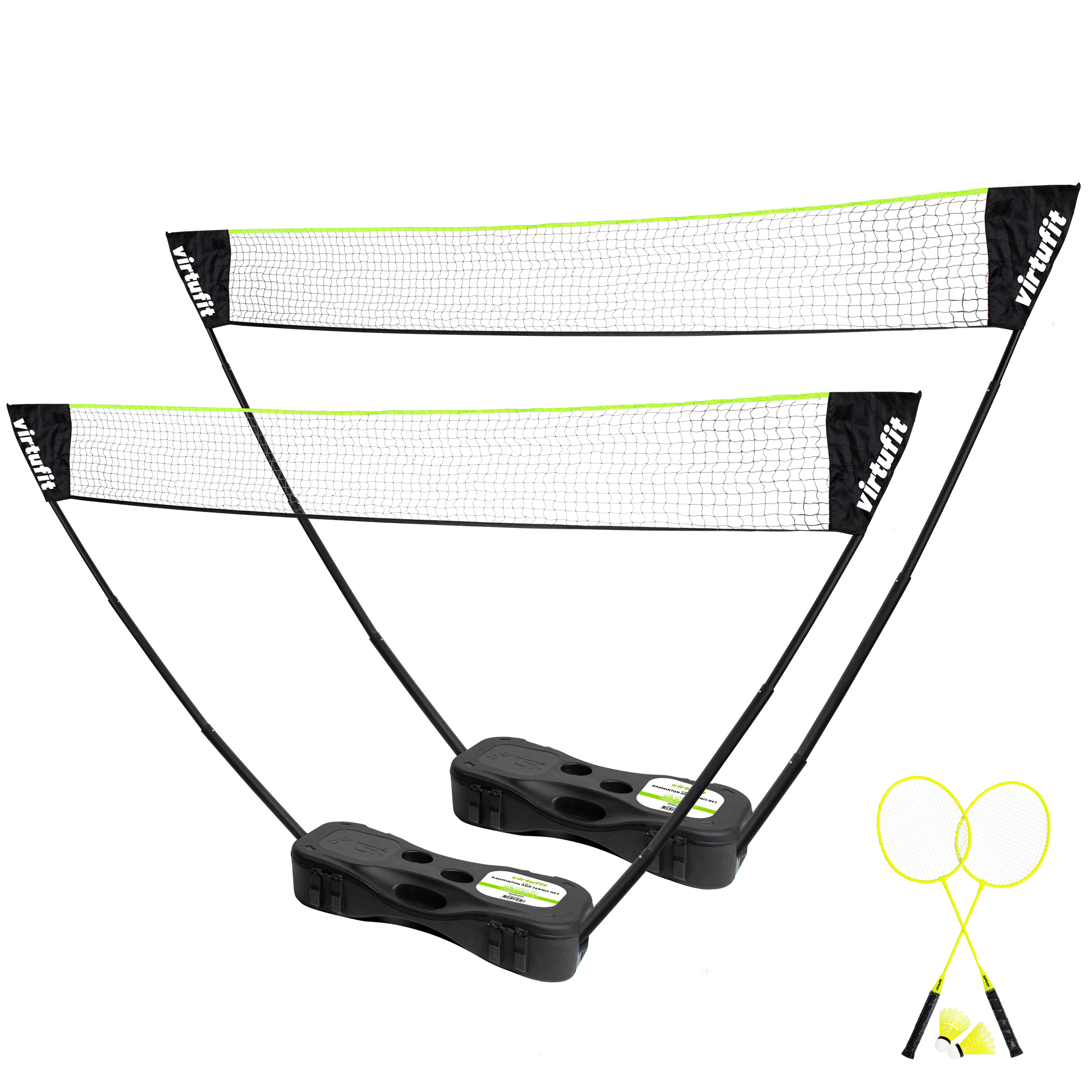 VirtuFit 2-in-1 Portable Badminton- en Tennisset - Inclusief koffer en rackets - Tweedekans