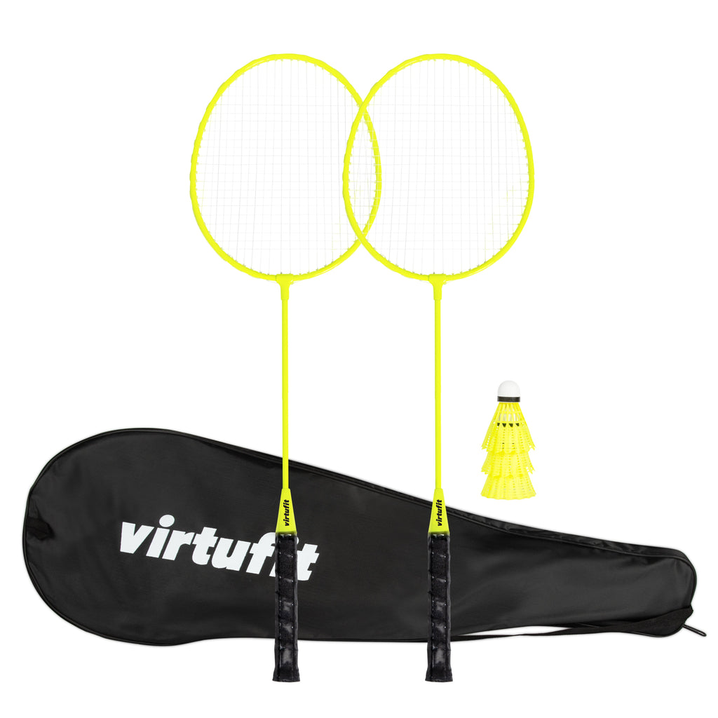 VirtuFit Badminton Set - 2 Rackets - 3 shuttles - Inclusief draagtas - Tweedekans