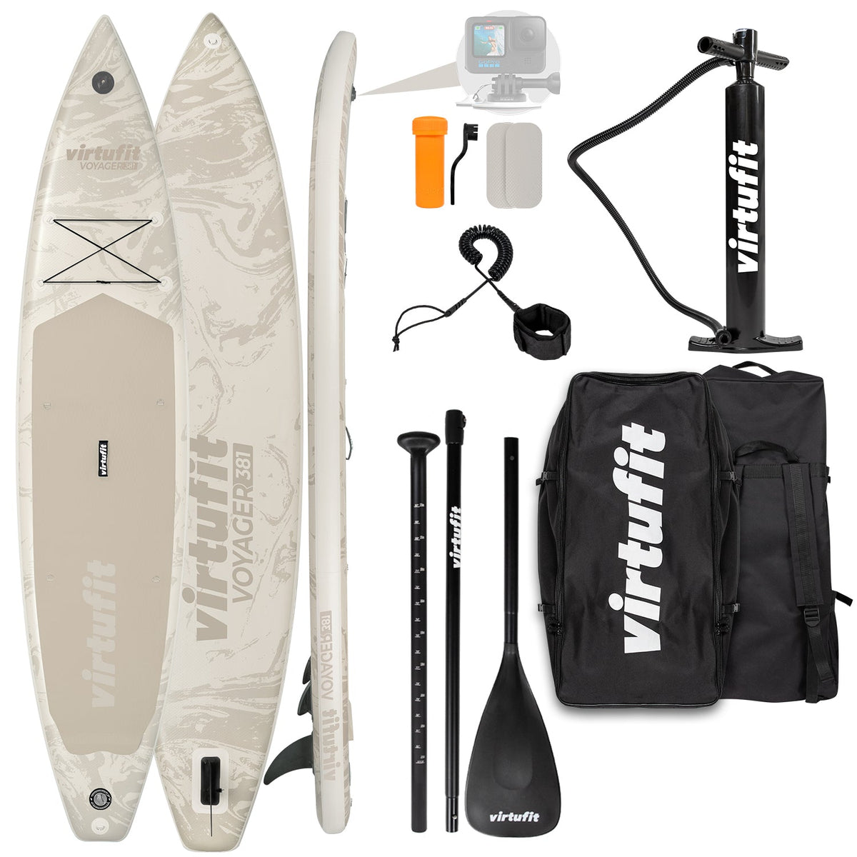 Virtufit Supboard Voyager 381 - Sand Beige - Inclusief accessoires en draagtas - Tweedekans