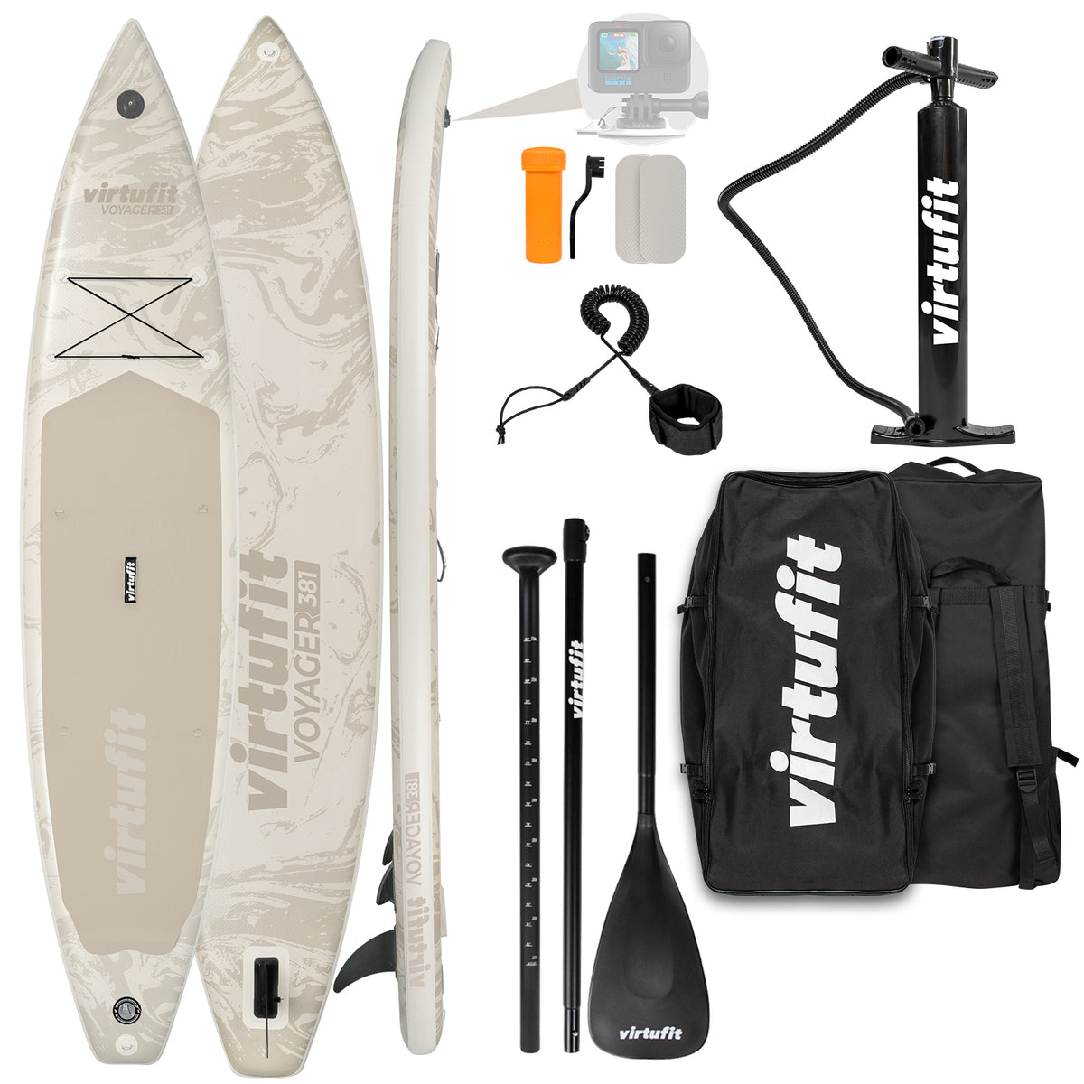 Virtufit Supboard Voyager 381 - Sand Beige - Inclusief accessoires en draagtas - Tweedekans
