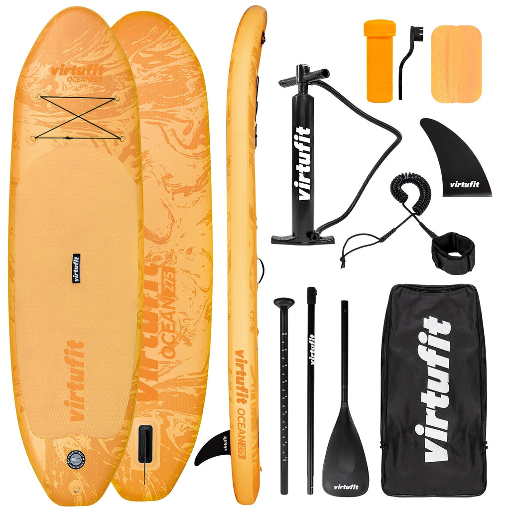 VirtuFit Supboard Ocean 275 - Oranje - Met accessoires en draagtas - Tweedekans