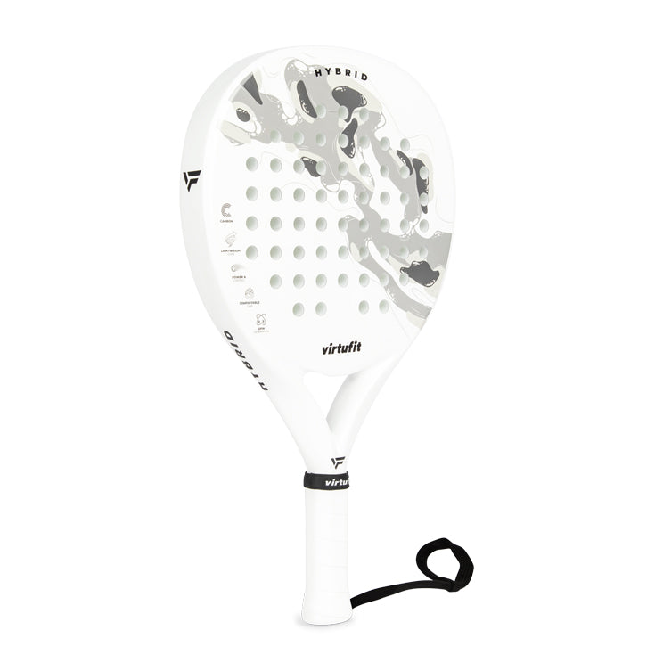 VirtuFit Hybrid Padel Racket - Wit - Grijs - Tweedekans