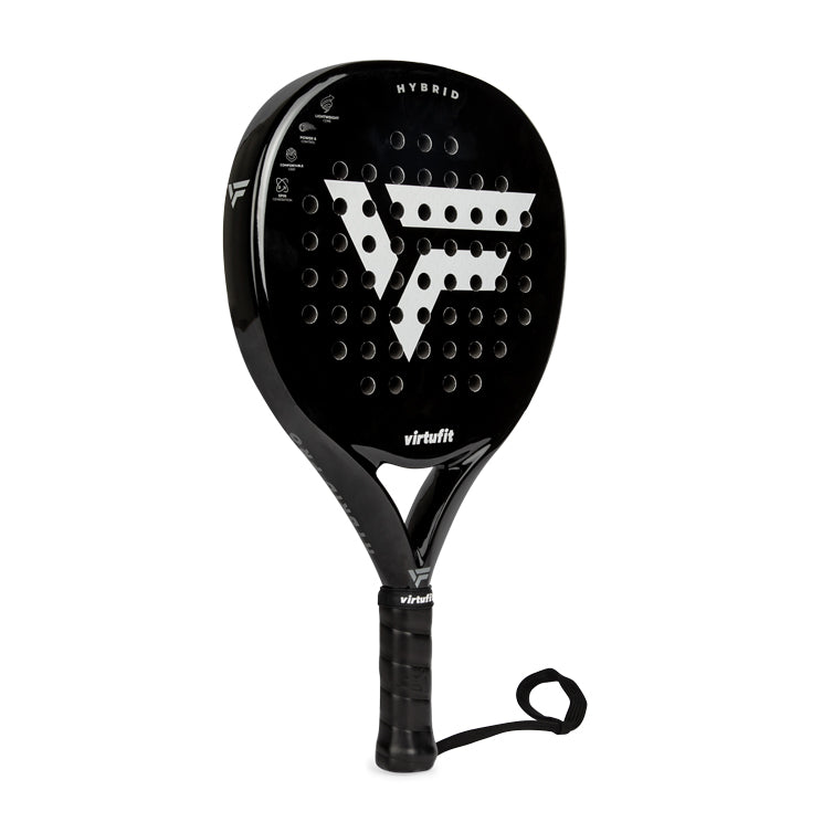 VirtuFit Hybrid Padel Racket - Zwart - Silver - Tweedekans