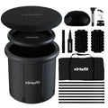 VirtuFit IJsbad XXL - 375 Liter - Antraciet - Inclusief accessoires - Tweedekans